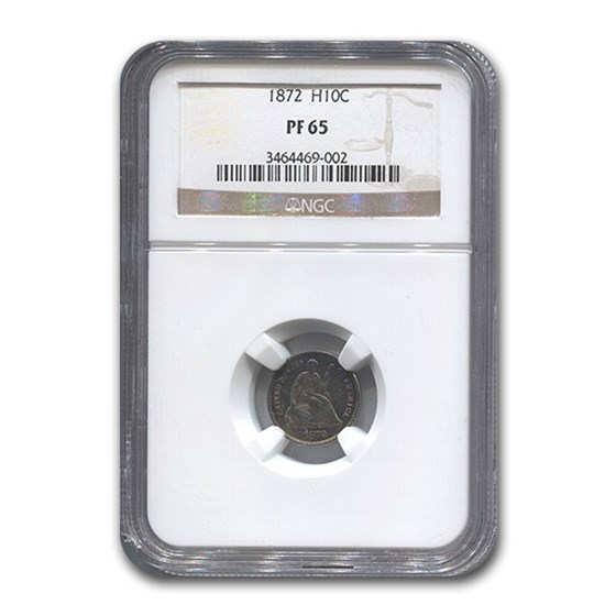 1872 Liberty Seated Half Dime PF-65 NGC 1872 Liberty Seated Half Dime PF-65 NGC